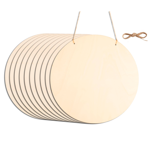 10 Pcs 12Inch Wood Circles for Crafts Diy Wood Rounds for Painting