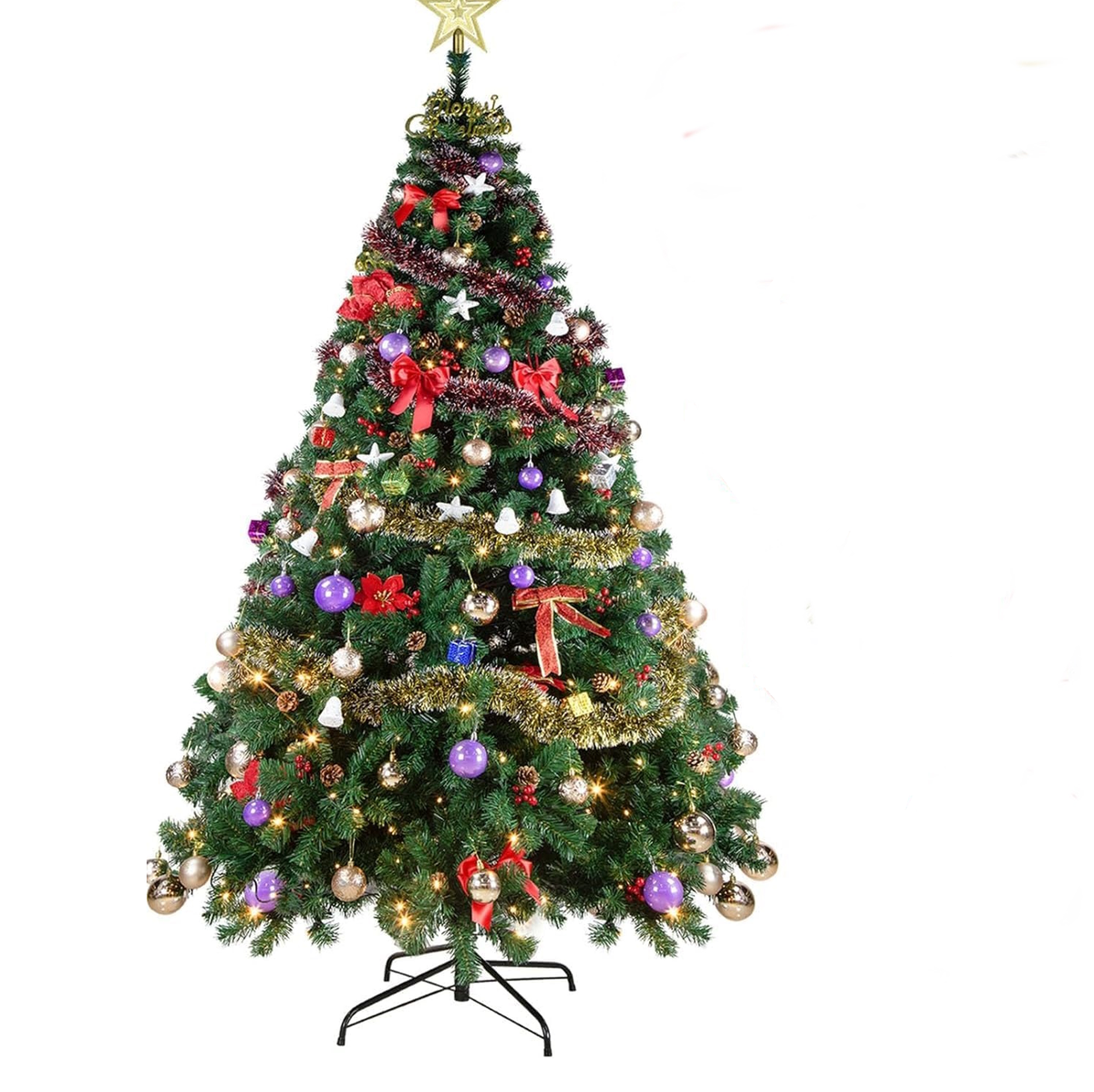 Artificial Green Christmas Tree with Decoration | Shop Today. Get it ...