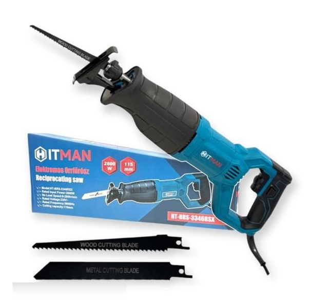Hitman HT-BRS-3346SX 220V Reciprocating Saw - 2800W Heavy-Duty 115mm Cutter