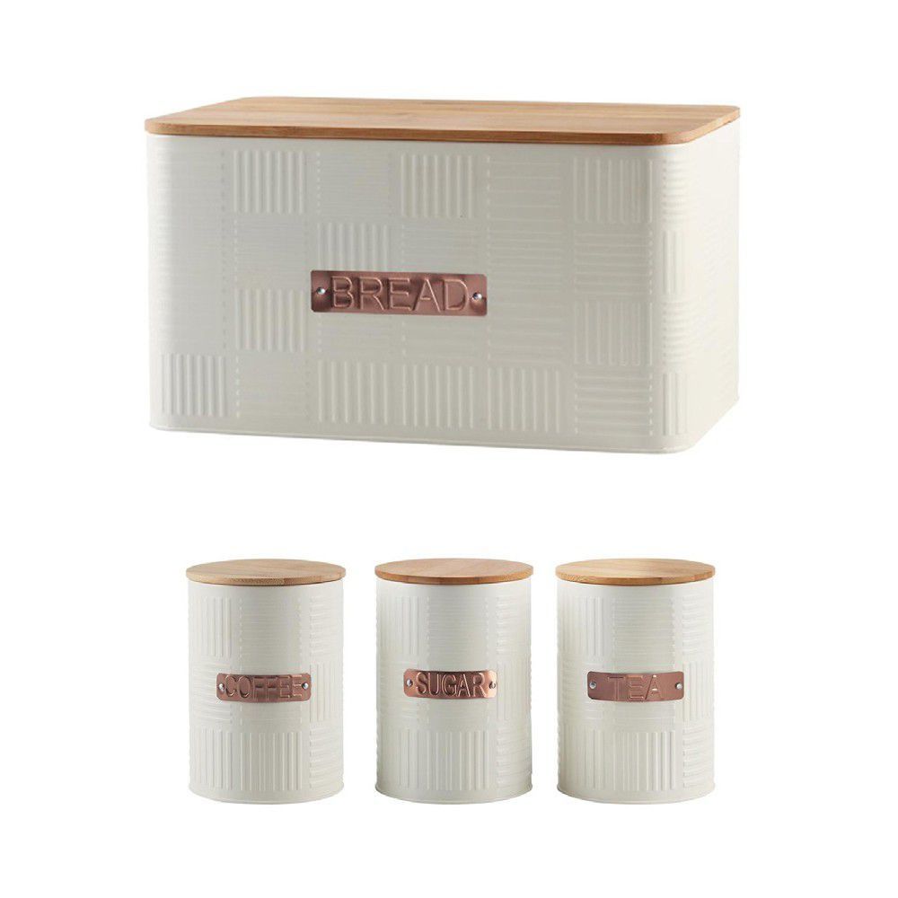 Bamboo Lid Bread Bin And Canister Set Shop Today. Get it Tomorrow