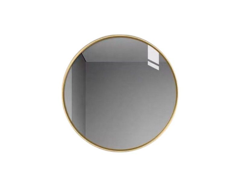 Gold Round Mirror for Living Room Vanity and Bedroom - 60cm