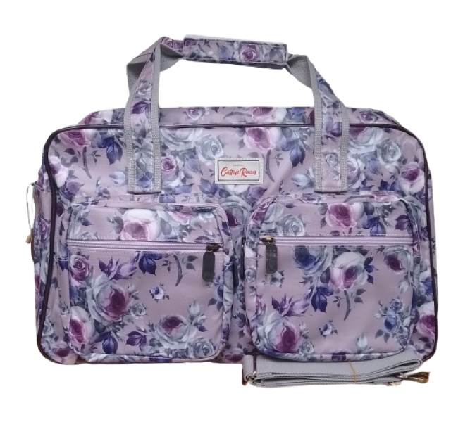 Travel/Overnight Bag - Floral - Lilac &amp; Purple
