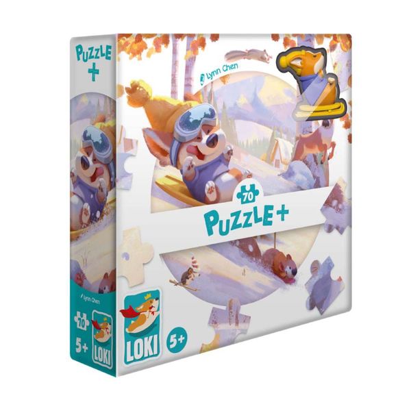 LOKI Puzzle +: Loki Goes Sledding - 70 Piece