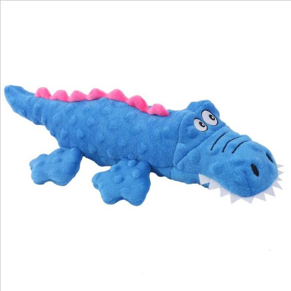 Lady &amp; Tiger Crinkle and Squeaky Plush Dog Toy – Crocodile