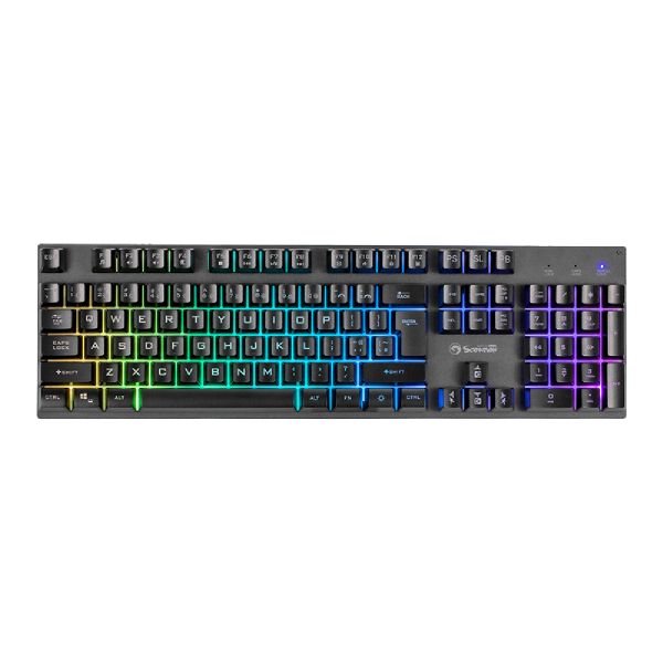 MARVO K604 Gaming Keyboard , Wired, Rainbow LED Backlight, 104 Keys
