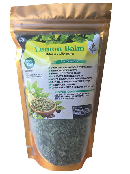 Zurial Organics Lemon Balm Leaves - 50g