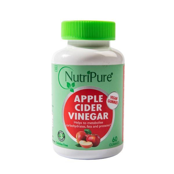NutriPure Adults Apple Cider Vinegar Gummies with Vitamin C and B6 (60)