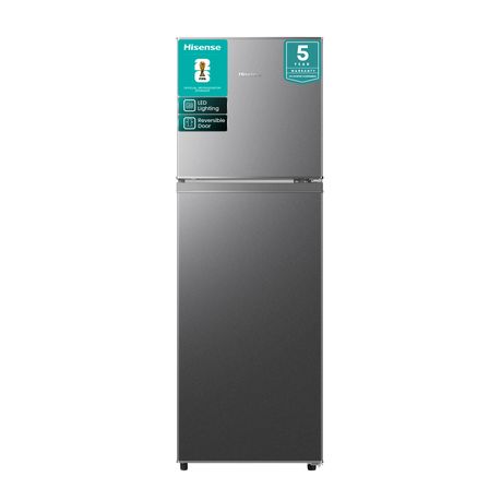 Hisense 154L Top Freezer Fridge-Titanium Silver