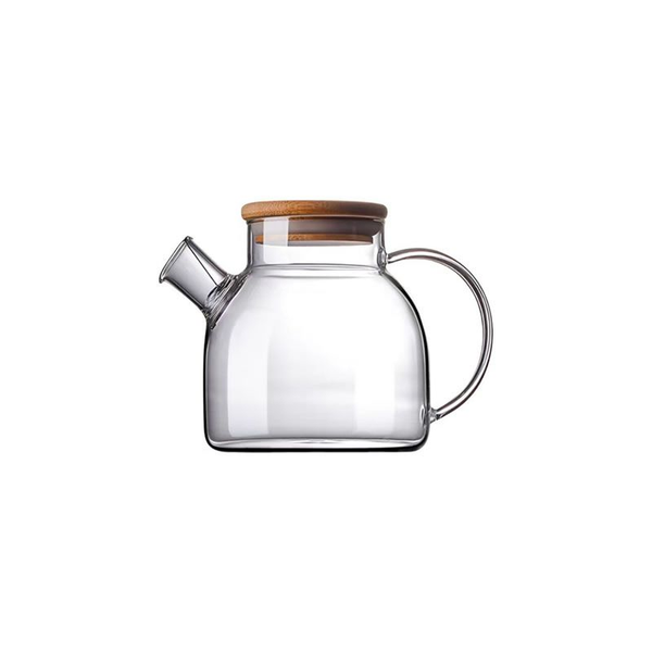 1 L Transparent Borosilicate Glass Tea Pot