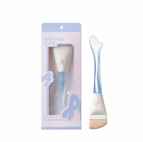 Fishtail Thin Arc Straight Foundation Brush Without Trace Makeup Brush