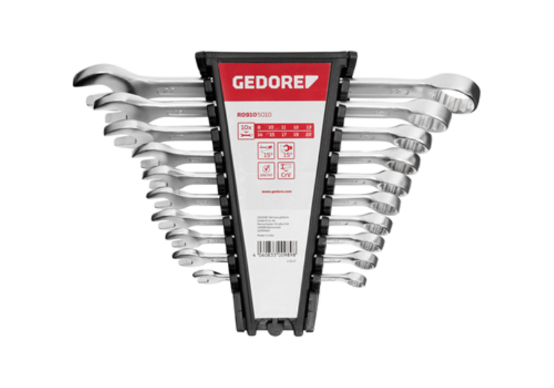Gedore Red Combination Spanner Set - 10 Piece (8mm - 22mm)