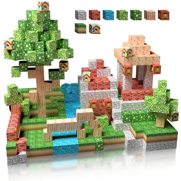 DIY Building Magnetic Building Blocks Bird Nest Set