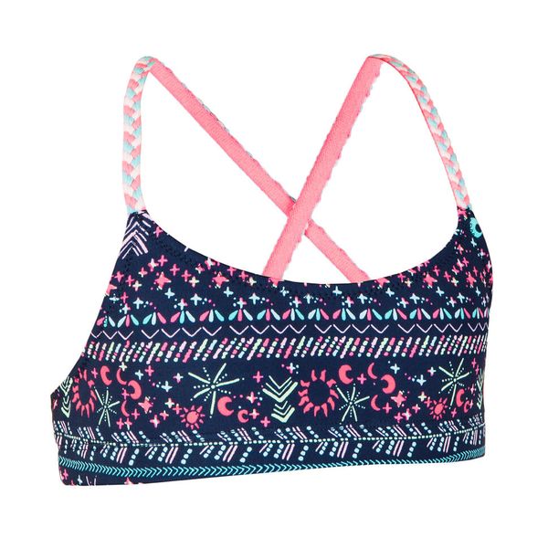 Nabaiji Girls Swimsuit Top Lila Blue