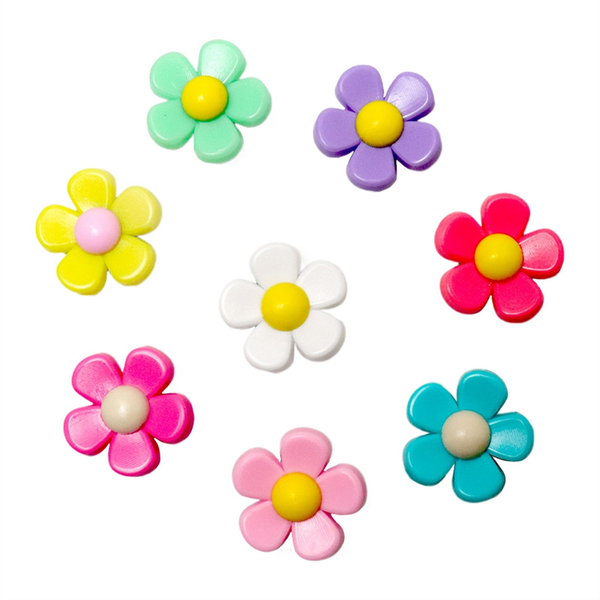 8 Piece Flower Charm Accessories for Bogg Bags and Simply Southern Tote