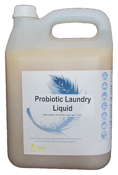 Yemvelo Hygiene - Probiotic auto washing liquid (laundry) - 5lt