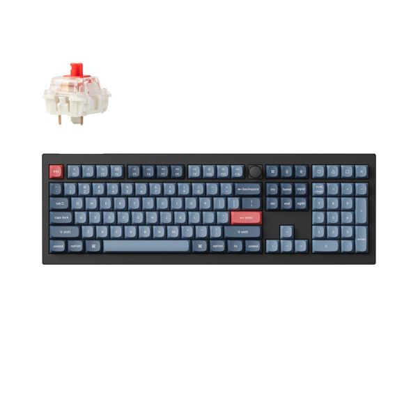 Keychron V6 Max QMK/VIA Wireless Custom Mechanical Keyboard - RED Switch
