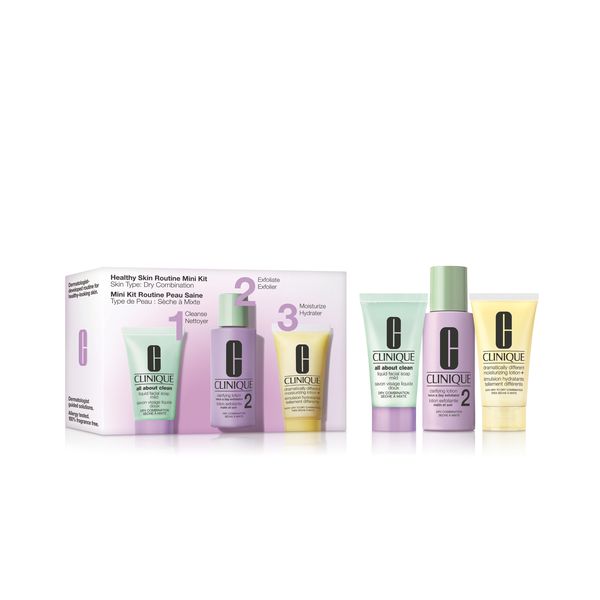 Clinique Healthy Skin Routine: Mini 3-Step Kit For Dry Skin