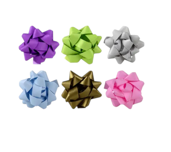 5cm Paper Pastel Gift Bows x 6