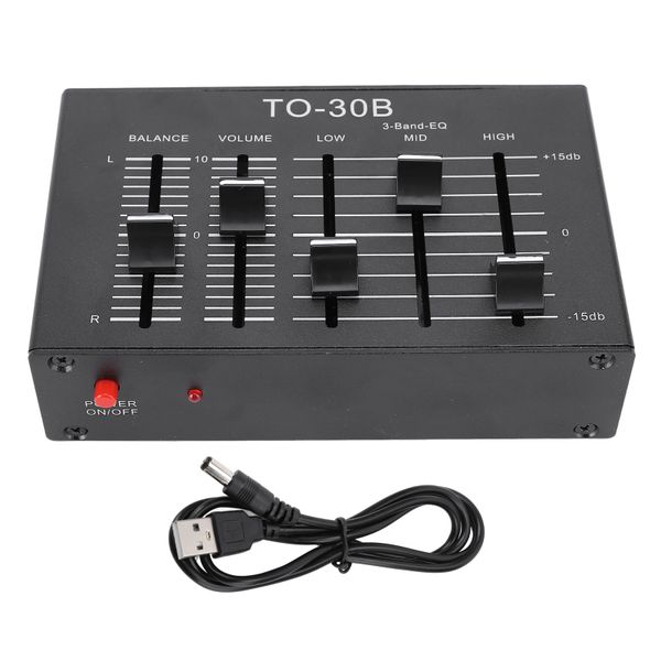 3-Band Stereo EQ Preamp with Volume Control