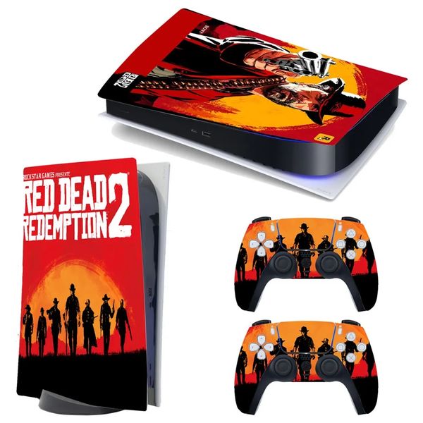 Optical Drive Version PS5 Console &amp; Controllers Skin: Red Dead Redemption 2