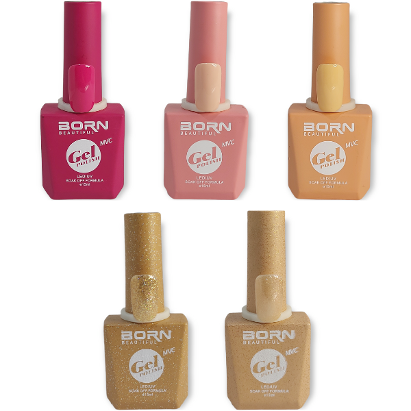 BB UV/LED Gel Nail Polish - Glam It Gold - 5 Piece - Nails by Nicole