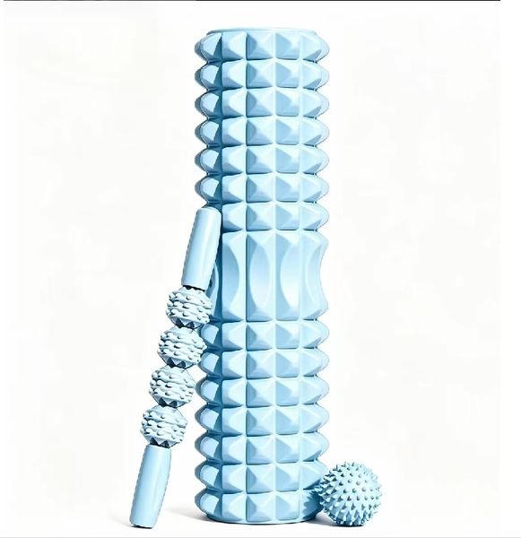 Fitness Pilates Foam Roller Yoga Column Massage Ball Set