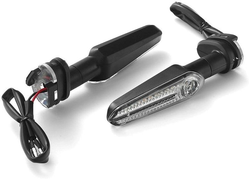 2-Piece Motorcycle LED Indicator Light Set - Universal Fit