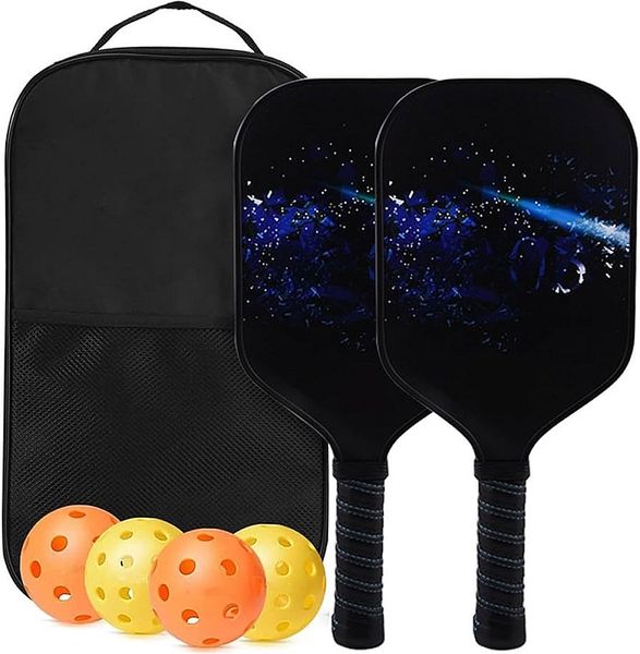 Pickleball Set - Lazer Design - Classic Black Bag