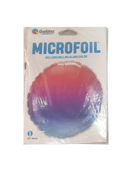 18 Inch Foil Round Winter Ombre