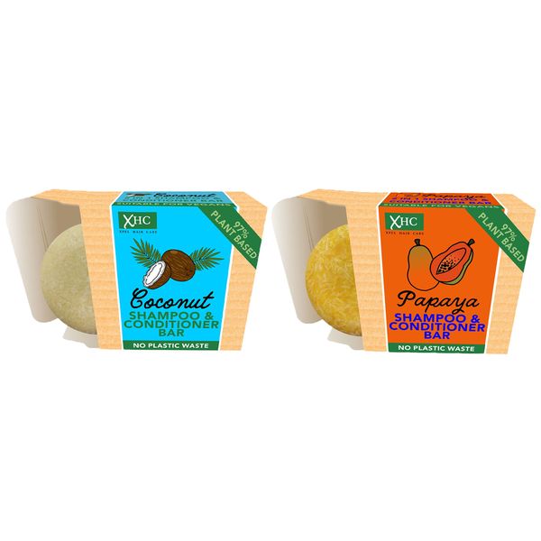 Xpel Hair Care 2-in-1 Coconut &amp; Papaya Shampoo &amp; Conditioner Bars