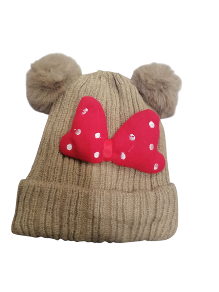 Kids Hat With Ribbon Design
