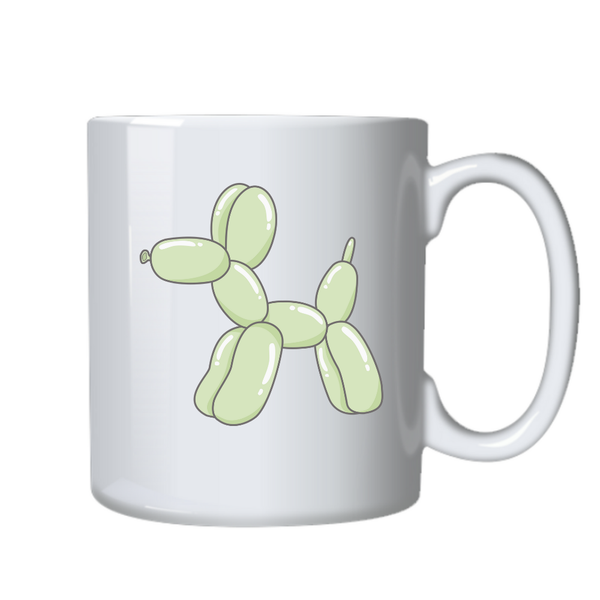 Green Balloon Dog Birthday Christmas Gift Mug Cup 505