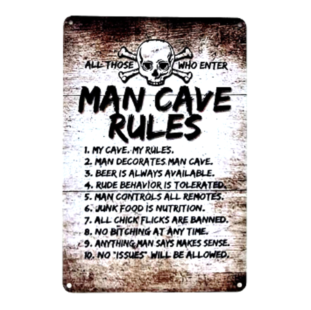 Tin Sign Mancave Rules | Buy Online in South Africa | takealot.com