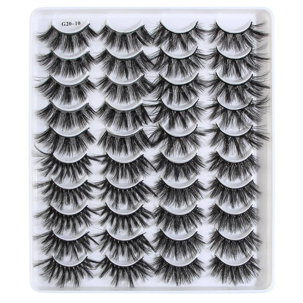 Maange 20 pairs Volumized Fake 3D Eyelashes