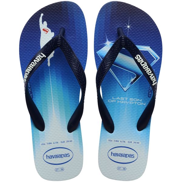 HavaianasTop Herois DC White/Navy Blue
