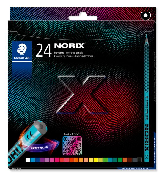 STAEDTLER Norix Colouring Pencils Set of 24 - 186 C24 - Smart Design