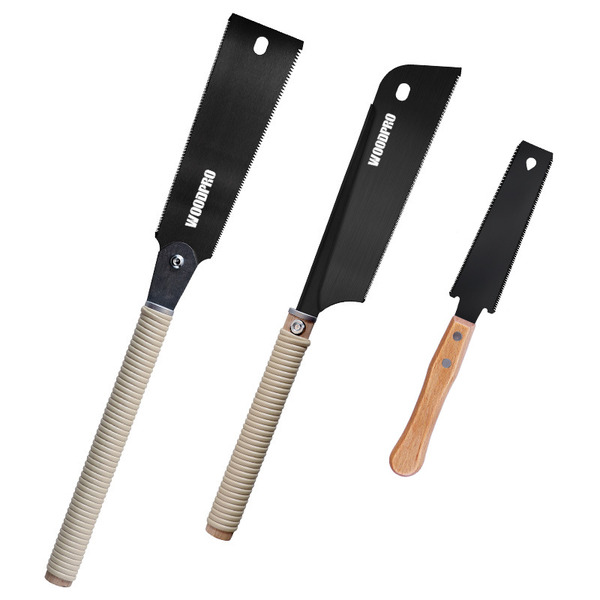 Japanese Pull Saw Set 15.24 cm Double-Sided Small Pull Saw 17/6-10 TPI