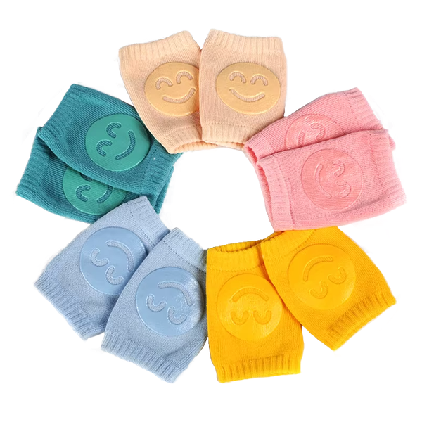5 Pack Baby Knee Pad Protectors Non-Slip Crawling Cushion