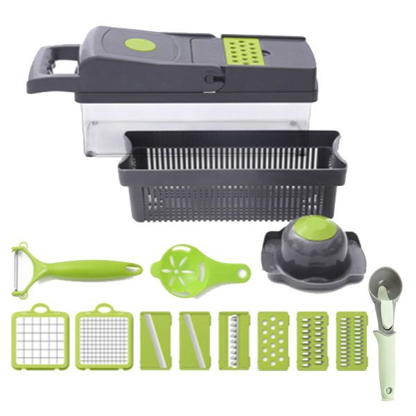 Optic 14 Pieces Multifunctional Kitchen Vegetable Cutter
