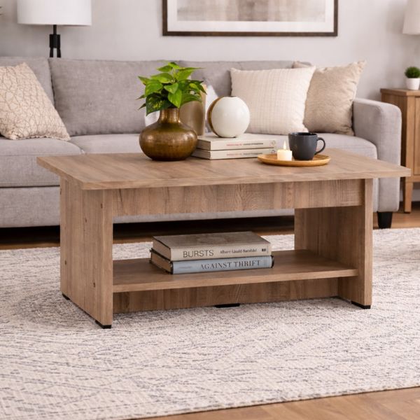 Bragg Barrett Coffee Table, Dark Oak