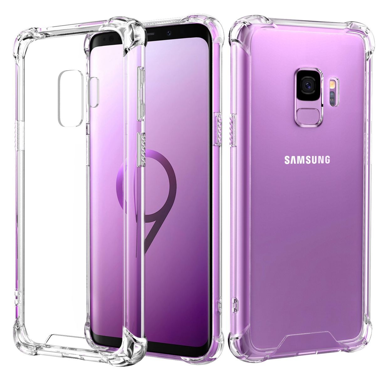 Shockproof TPU Clear Pouch Gel Case for Galaxy S9 Shop Today