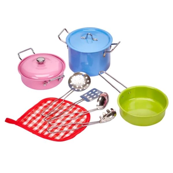 11 Piece Metal Pot Set