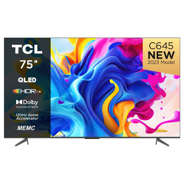 TCL 75" C645 UHD QLED Smart Google TV