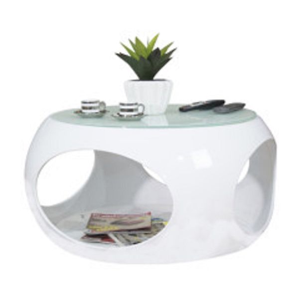 Coffee Tables - Tempered Glass - White
