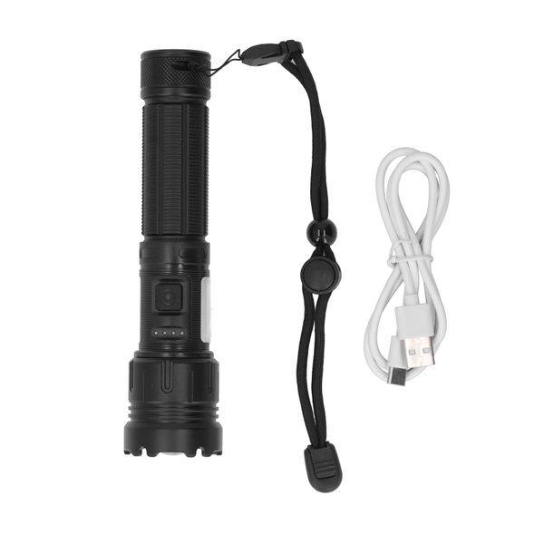 8000LM 1500m Range LED Zoom Flashlight (Multiple Modes)