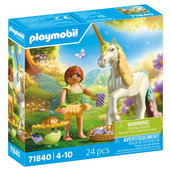 Playmobil Magic Unicorns - Unicorn Rainbow Flower with Fairy (24 Pieces)