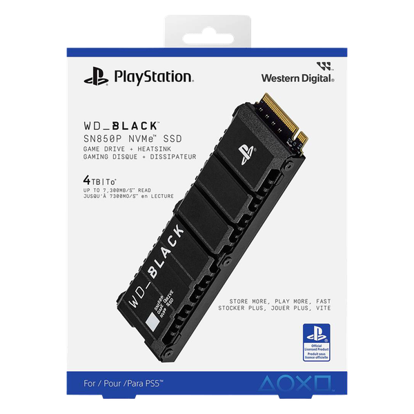 Playstation 5 Hard Drive - WD Black SN850P NVME SSD Hard Drive - 4TB (PS5)
