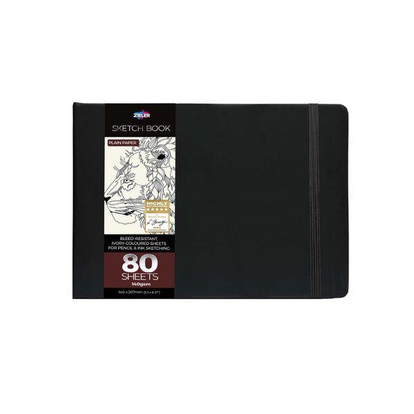 Zieler Black Sketch Journal 140x207mm