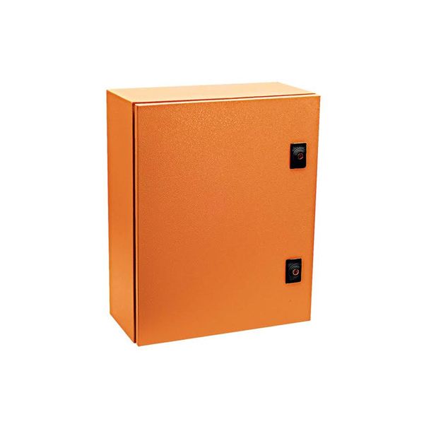Orange Mild Steel Enclosure 500x400x200 IP65