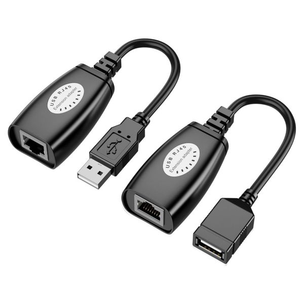 USB Over Ethernet USB 2.0 Extender Over Cat Extender Cable Adapter